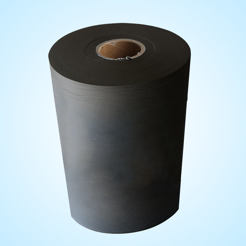 Black packaging material non-woven fabric